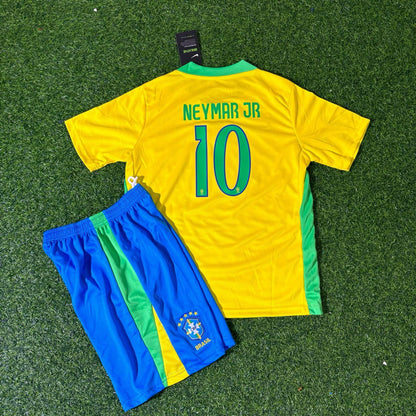 Brazil World Cup 2026 Neymar Jr Kids Football Jersey Kit