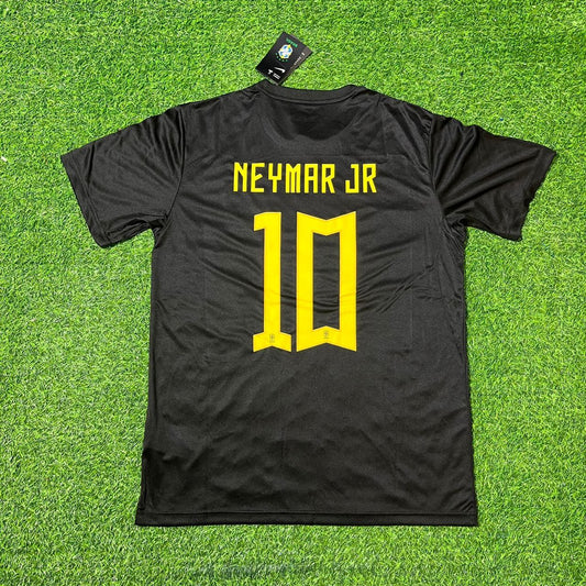 Brésil Neymar Jr Maillot de football rétro noir