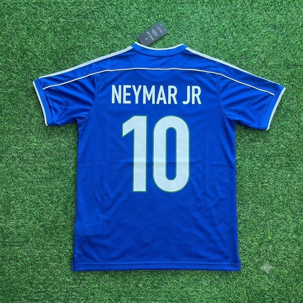 Brazil Neymar Jr. Retro Football Jersey