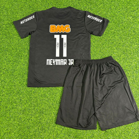 Maillot de foot rétro Santos Neymar Jr 2009-2013 noir enfant