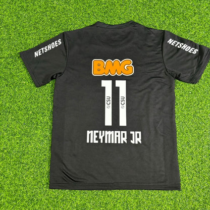 Santos Neymar Jr 2009-2013 Black Retro Football Jersey