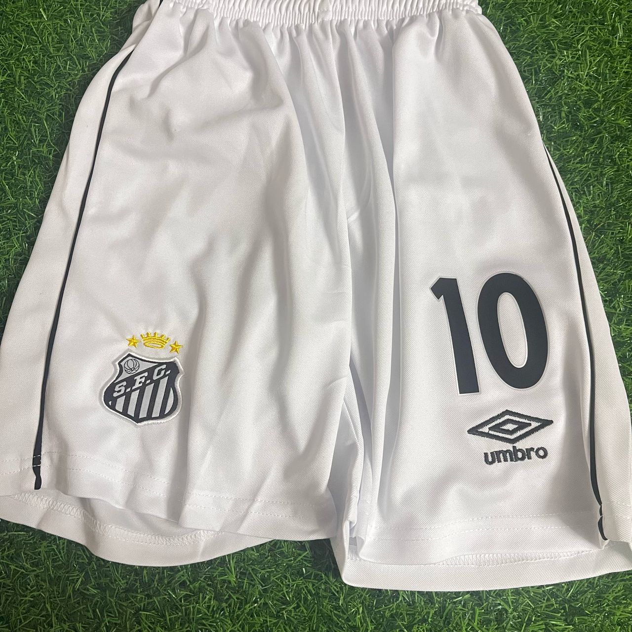 Santos Neymar Jr without Sponsor Kids Kit Jersey KinderTrikot Enfant Maillot Soccer Shirt
