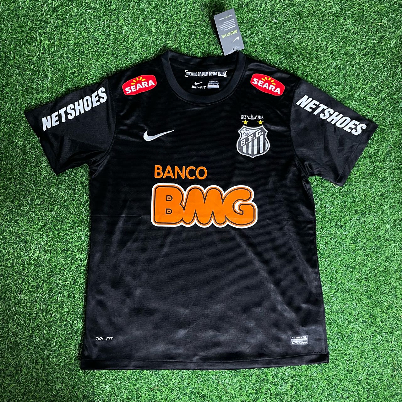 Neymar Jr 11 - Santos Black Special Retro Kit Jersey Trikot Maillot