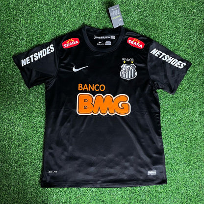 Santos Neymar Jr 11 - Black Special Golden Font Retro Kit Football Jersey