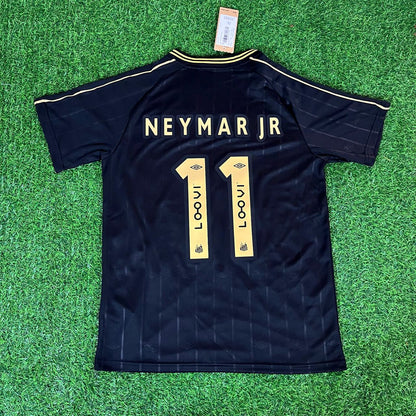 Santos FC Neymar Jr Charlie Brown Black Vintage Special Edition Neymar Jr. Football Jersey