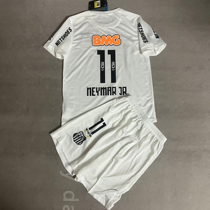 Neymar Jr Santos FC 2013 Kids Retro Football Kids Football Jersey Kit