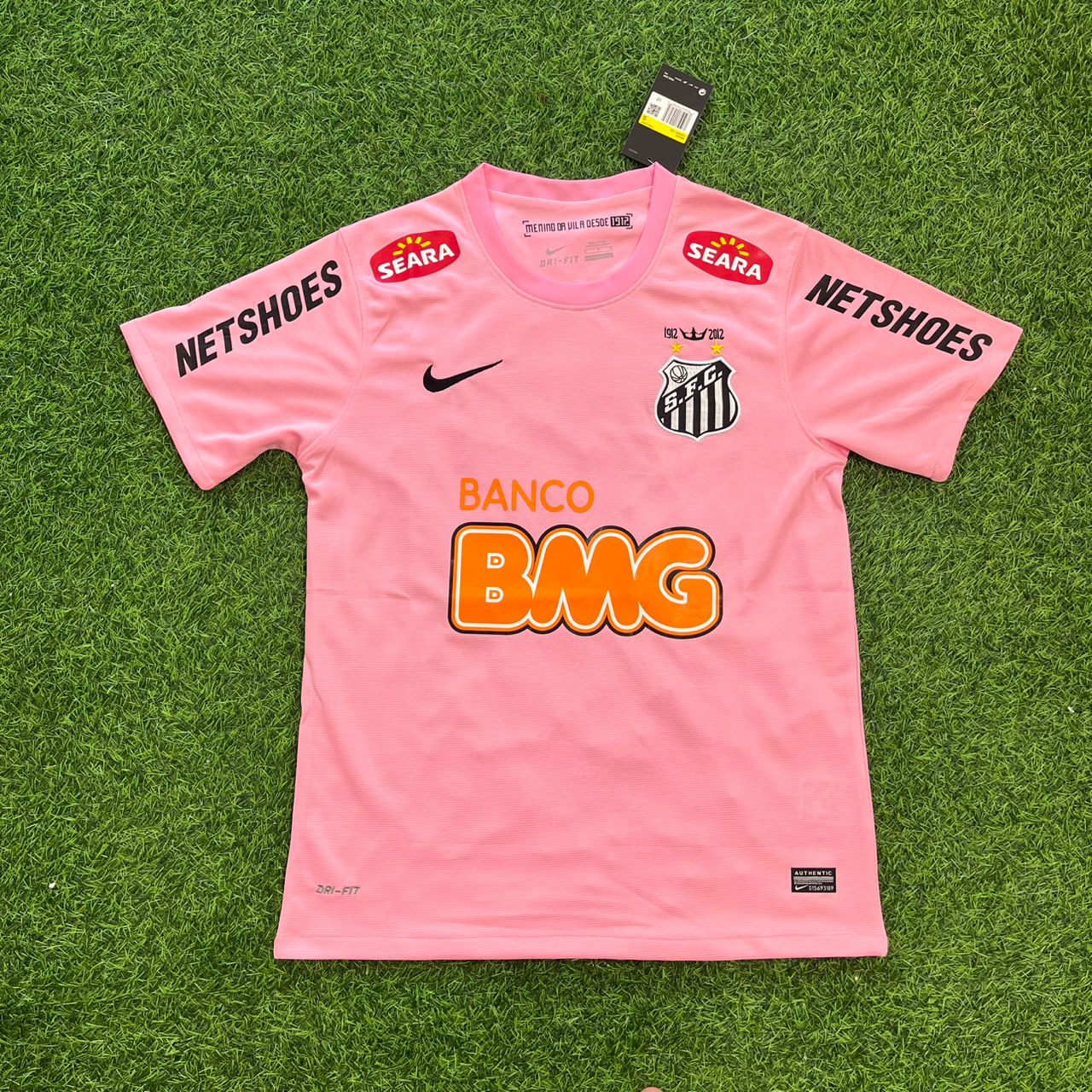 Santos FC Neymar Jr Pink Retro Football Jersey Kit