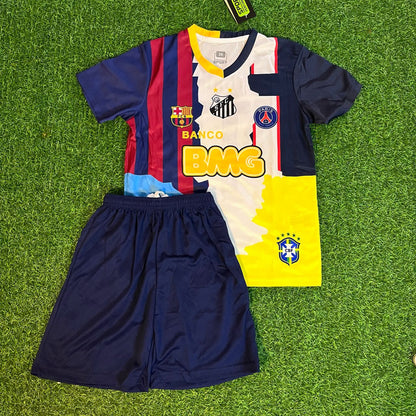 Neymar JR 11 Combo All Teams Special Kids Jersey KinderTrikot Maillot Enfant Soccer Shirt Kit