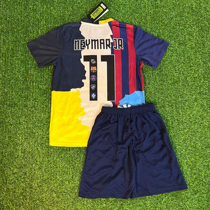 Neymar JR 11 Combo All Teams Special Kids Jersey KinderTrikot Maillot Enfant Soccer Shirt Kit