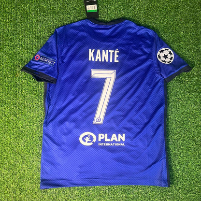 N'Golo Kante Chelsea 2021 Champions League Final Porto Retro Football Jersey Kit