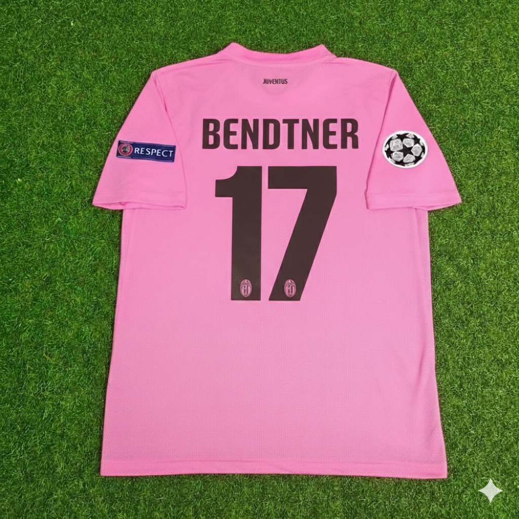 Nicklas Bendtner Juventus Pink 2012 2013 Season Retro Football Jersey