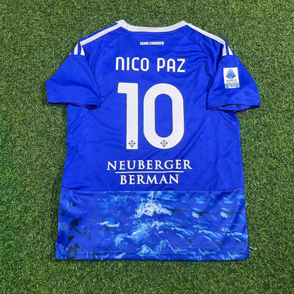 Nico Paz Como Kids 2026 Football Jersey