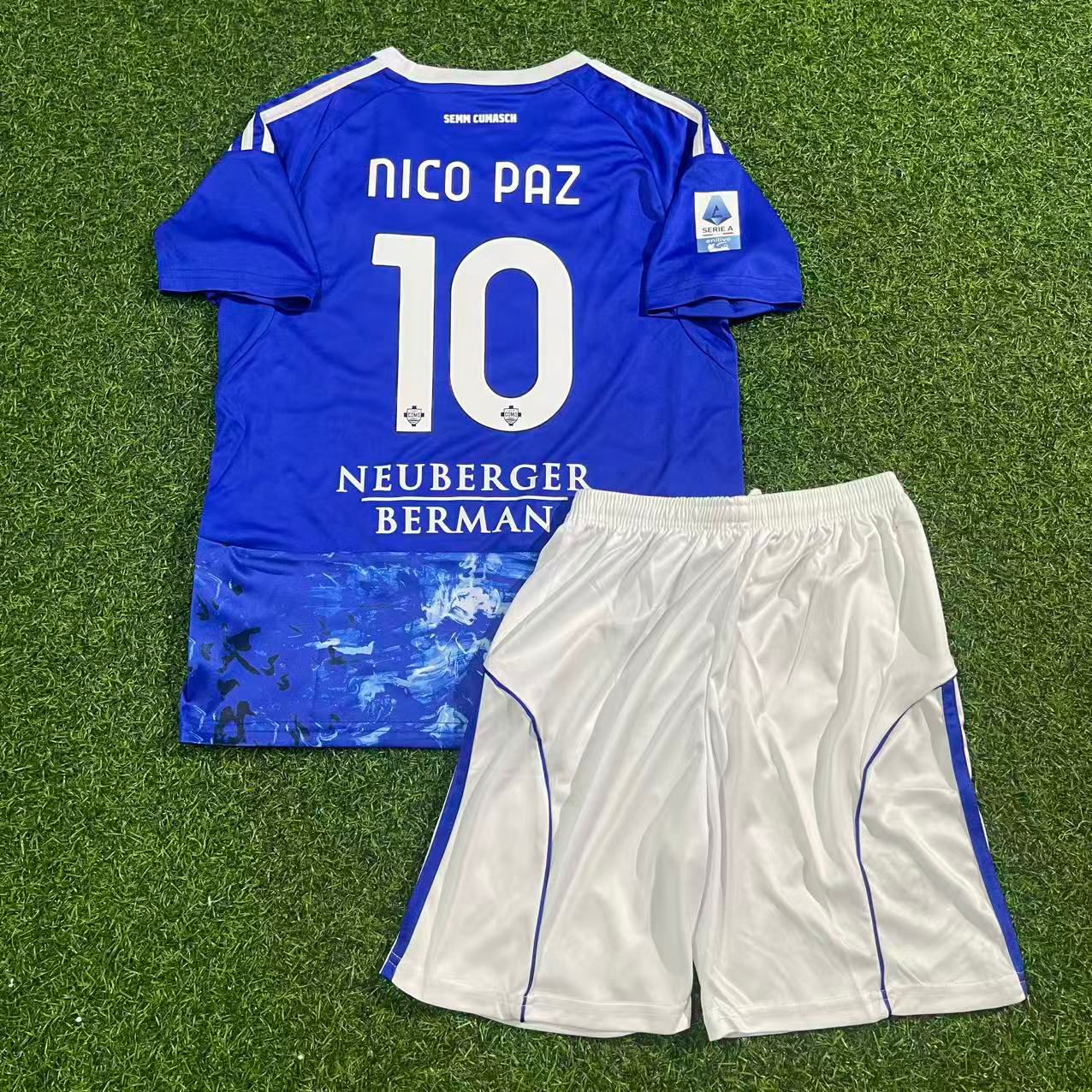 Nico Paz Como Kids 2026 Football Jersey