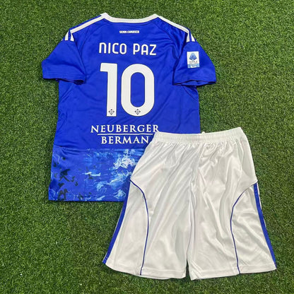 Nico Paz Como Kids 2026 Football Jersey