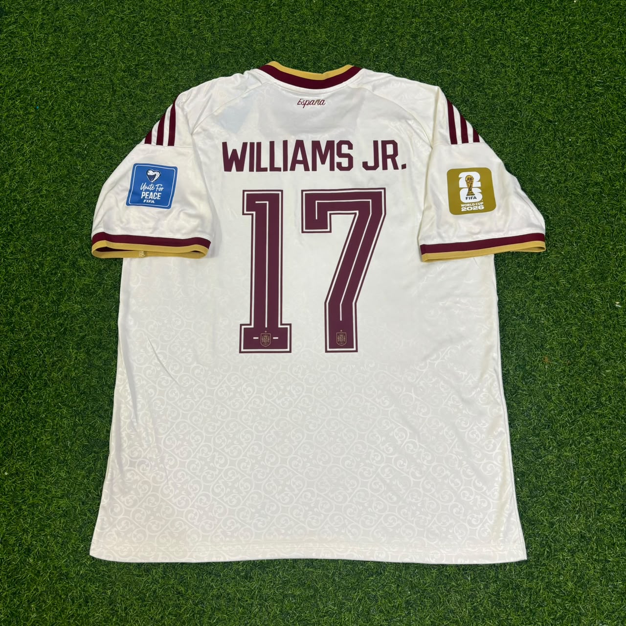 Spain World Cup 2026 Nico Williams Away Football Jersey