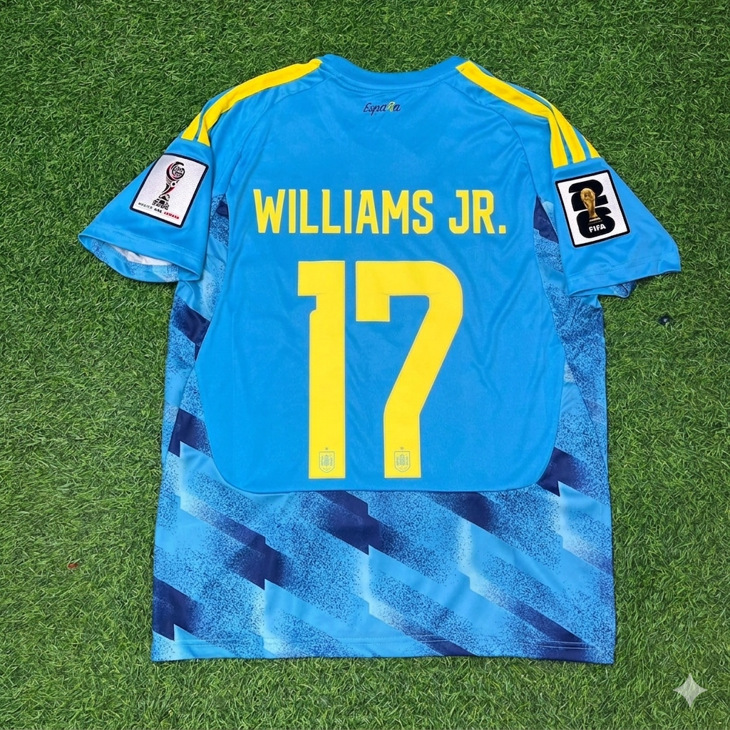 Nico Williams #17 Spain 2026 World Cup Blue Special Football Jersey