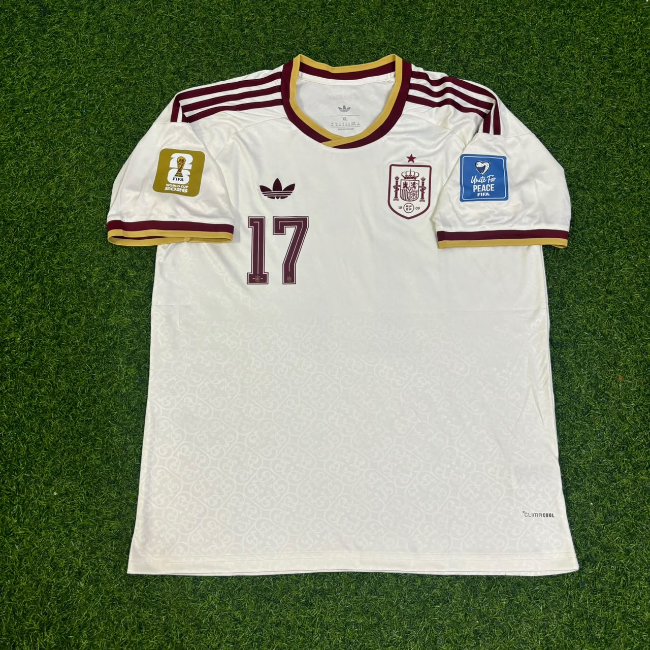 Spain World Cup 2026 Nico Williams Away Football Jersey