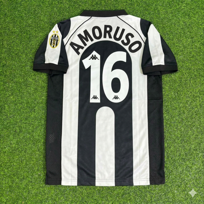 Nicola Amoruso 16 - Juventus Home 1997/1998 Retro Football Jersey Kit