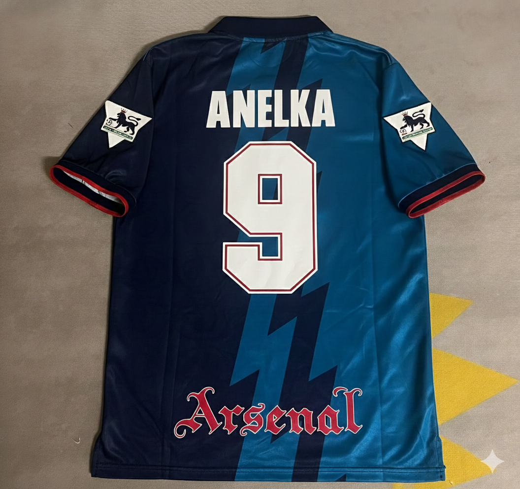 Nicolas Anelka Arsenal Retro 1998 Season Retro Football Jersey