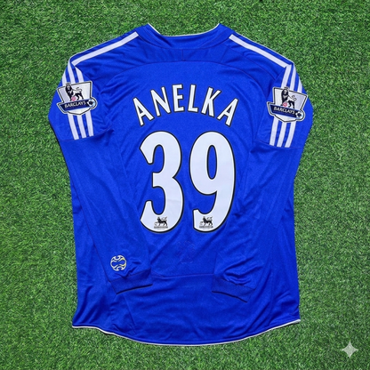 Nicolas Anelka #39 Chelsea 2006-2008 Long Sleeve EPL Patch Football Jersey Kit
