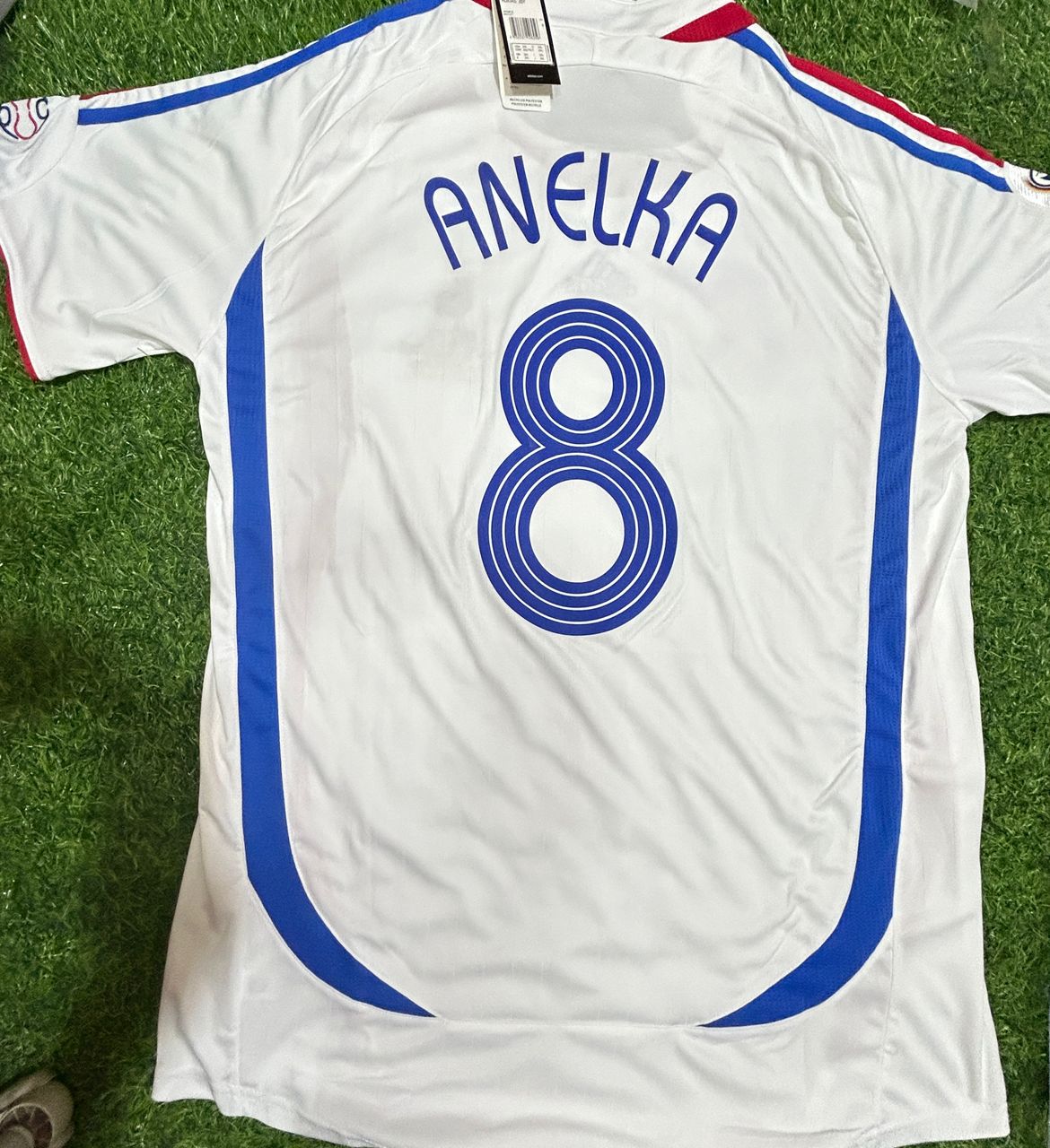 France World Cup 2006 Nicolas Anelka Final White Retro Kit
