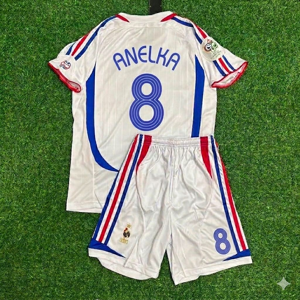 France World Cup 2006 Nicolas Anelka #8 Retro Kids Kit