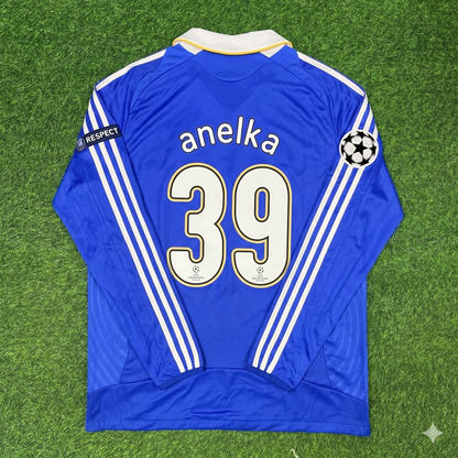 Nicolas Anelka Chelsea 2008 Champions League Final Long Sleeve Football Jersey Kit