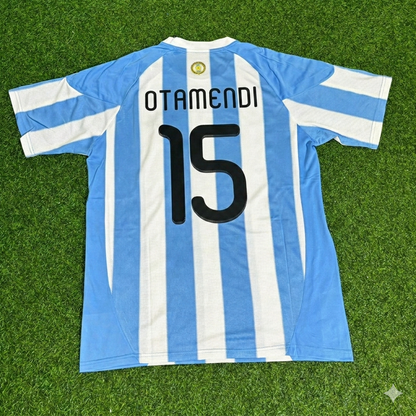 Argentina World Cup 2010 Nicolás Otamendi 15- Retro Football Jersey