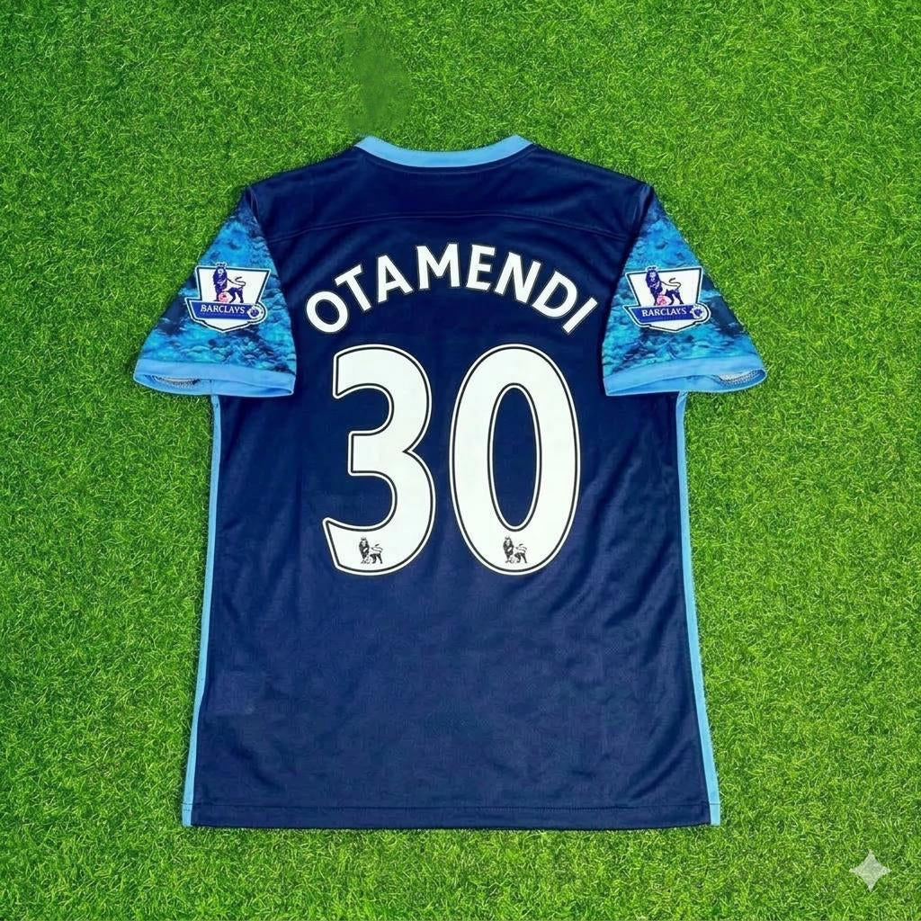 Nicolás Otamendi 30- Manchester City 2016 2017 Season Retro Football Jersey