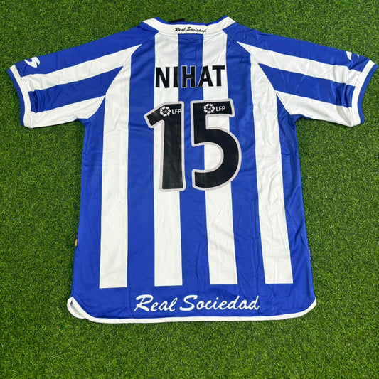 Nihat Kahveci Real Sociedad 2002-2003 Retro Football Jersey