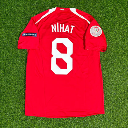 Turkey Türkiye EURO 2008 Nihat Kahveci #8 Turkey Retro Football Jersey