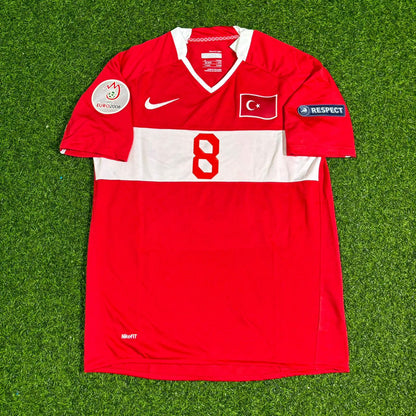 Turkey Türkiye EURO 2008 Nihat Kahveci #8 Turkey Retro Football Jersey