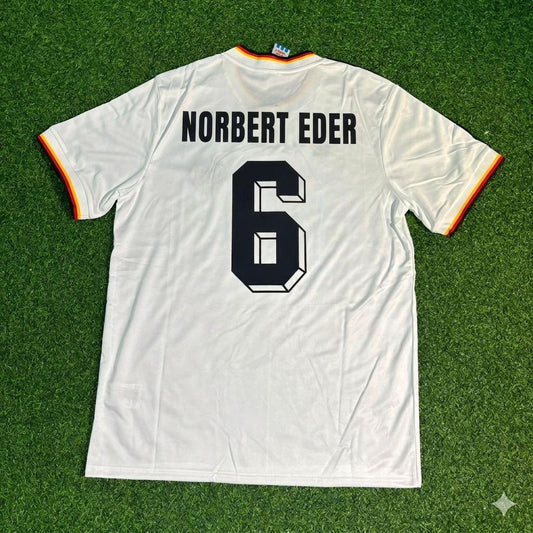 Norbert Eder #16 Deutschland 1986 World Cup Retro Wein