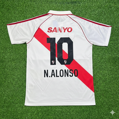 Norberto Alonso River Plate Retro Home Football Jersey Kit
