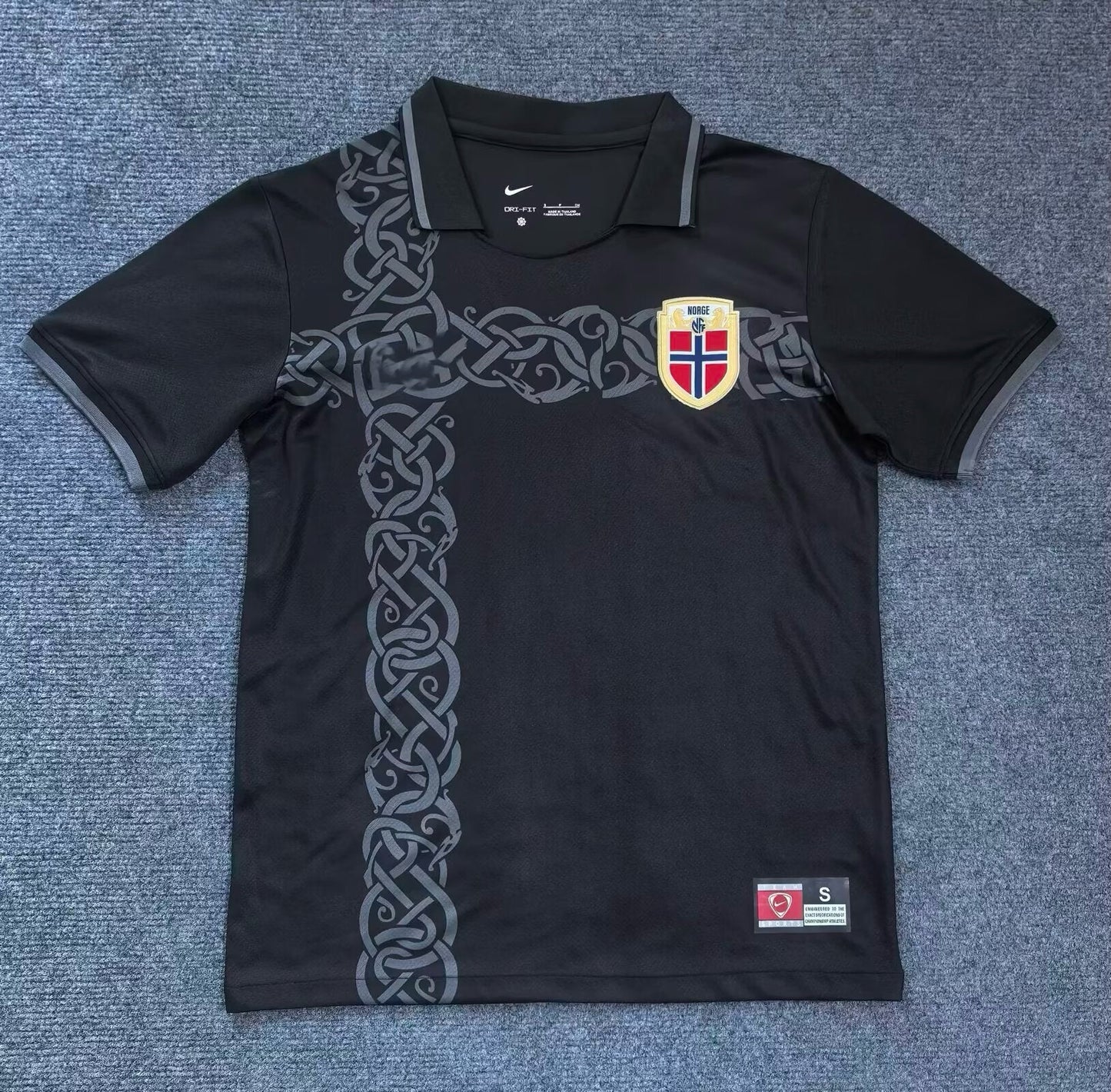 Norway World Cup 2026 Black Football Jersey