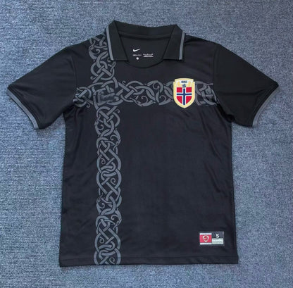 Norway World Cup 2026 Black Football Jersey