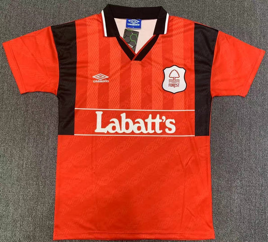 Nottingham Forest 1994/1995 Red Home Retro Football Jersey