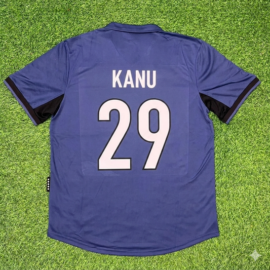 Nwankwo Kanu #29 Inter Milan 1998-1999 Home Retro Football Jersey Kit