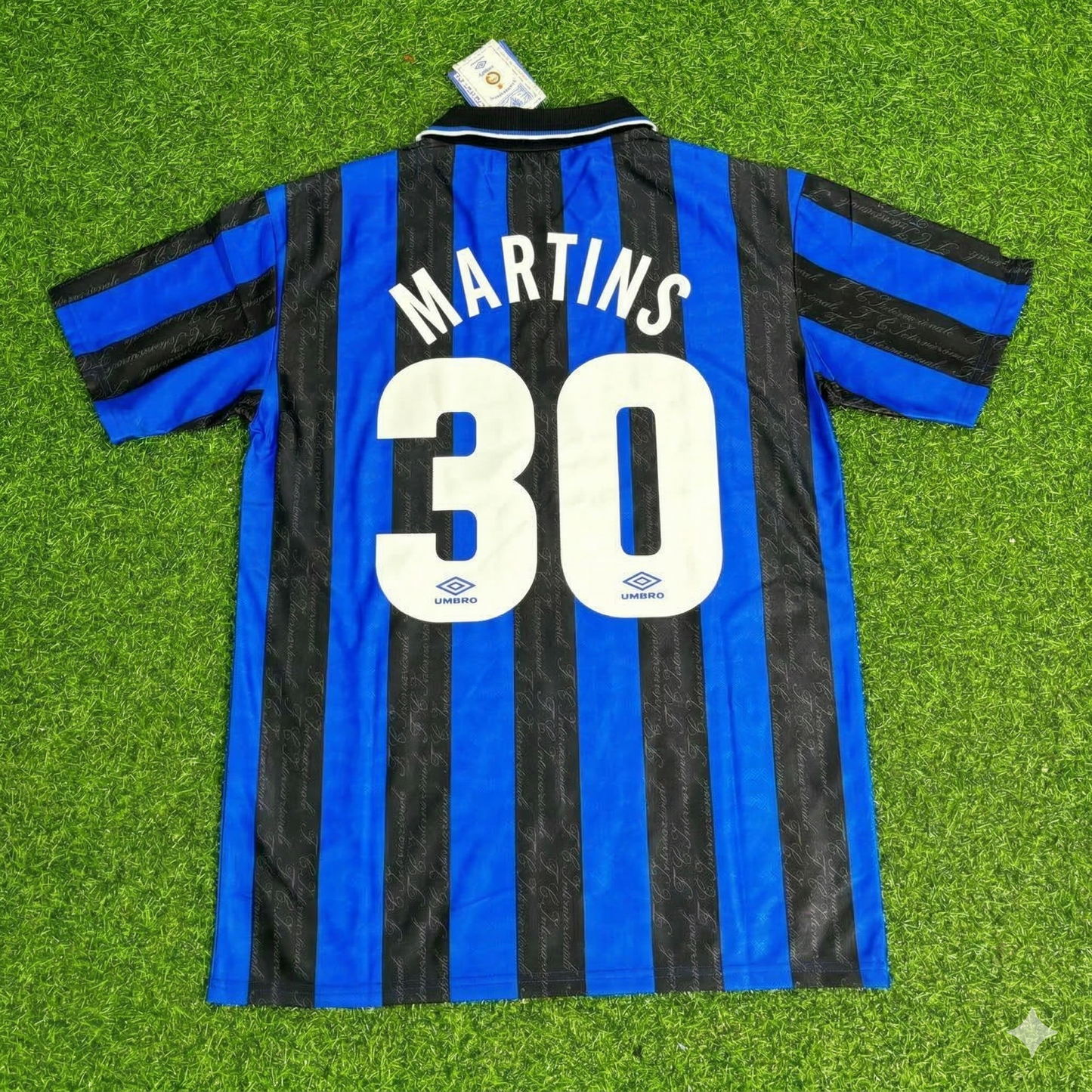 Obafemi Martins Inter Home Retro Football Jersey Kit