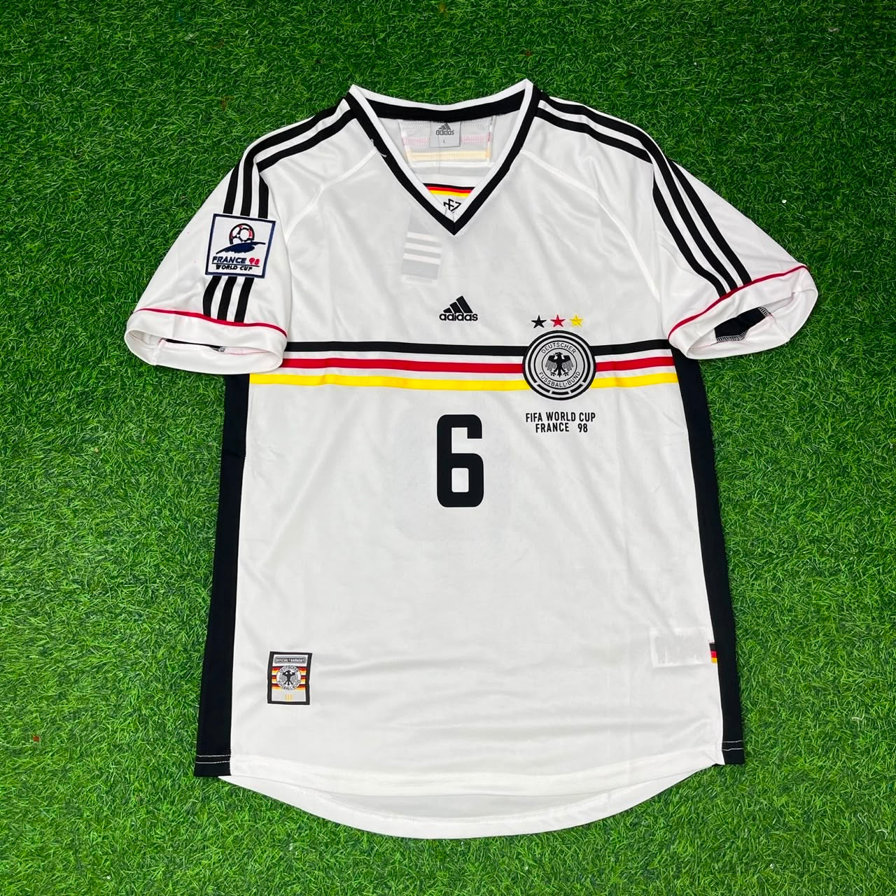 Olaf Thon Deutschland 1998 World Cup Retro Fußballtrikot