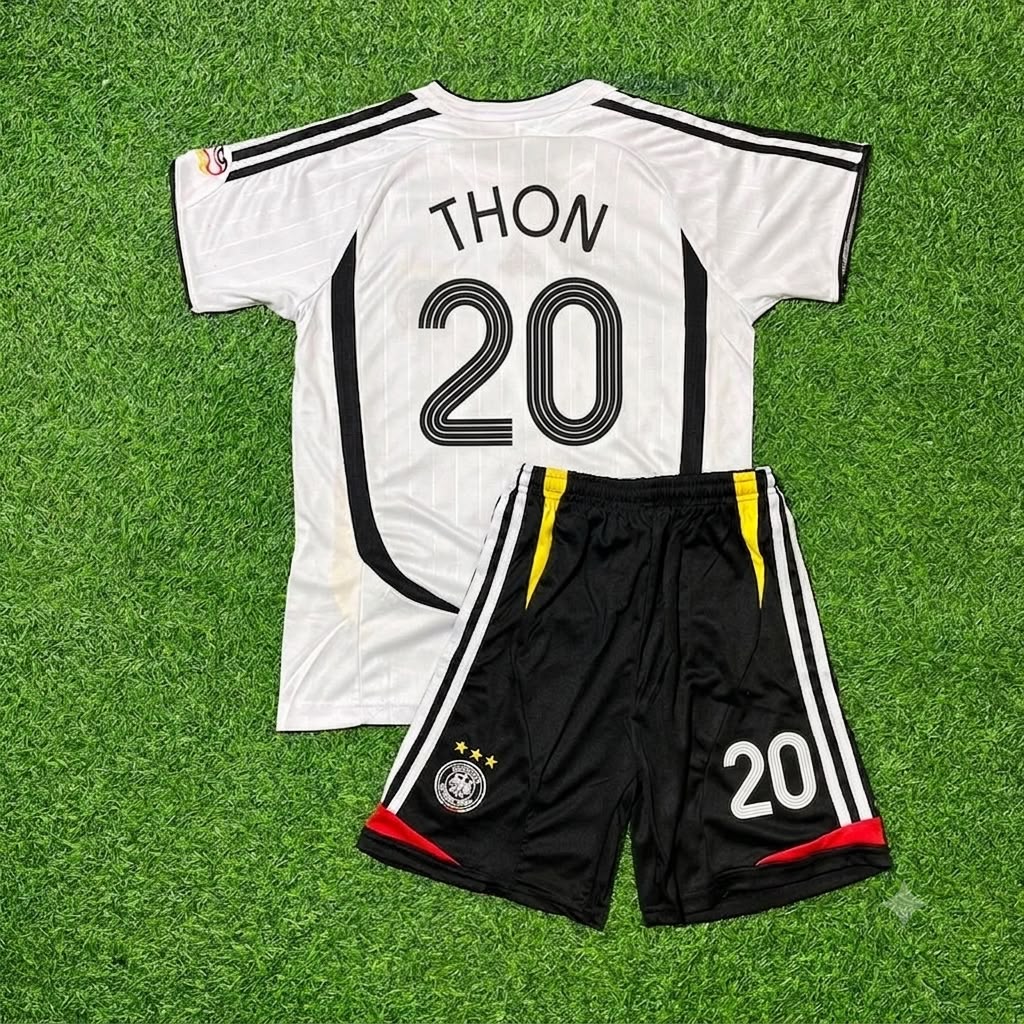 Olaf Thon Germany Kids White Special Retro Football Jersey Collection