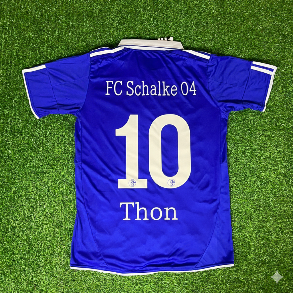 Schalke 04 Olaf Thon Retro Football Jersey