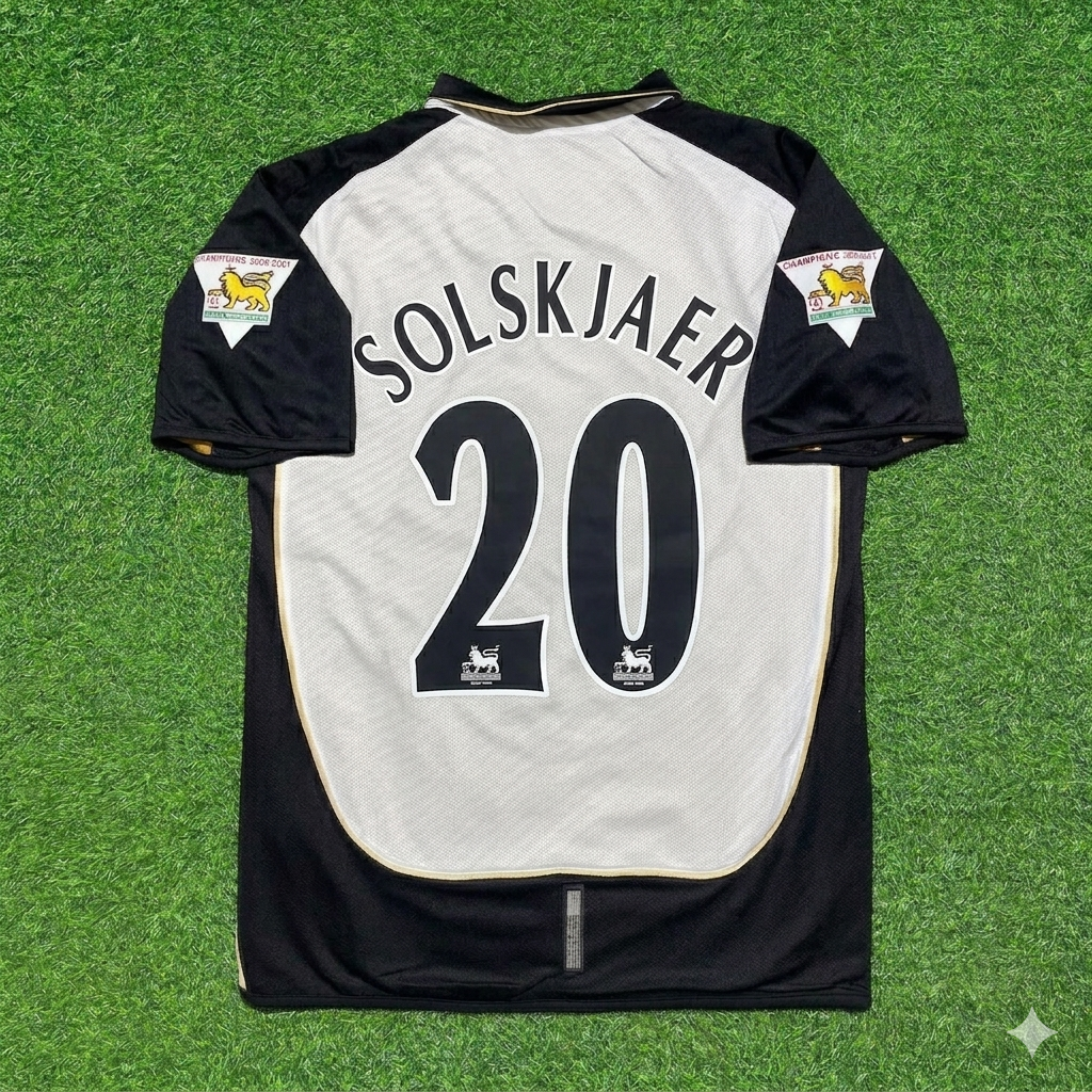 Ole Gunnar Solskjær #20 Manchester United 2001-2002 Reversible Retro Football Jersey