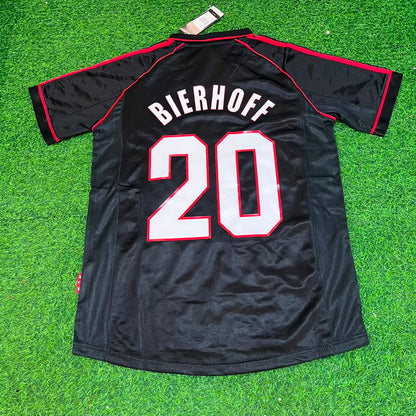 Oliver Bierhoff #20 AC Milan 1998-1999 Black Retro Football Jersey Kit