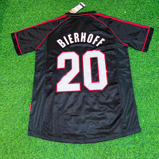 Oliver Bierhoff #20 AC Milan 1998-1999 Black Retro Football Jersey Kit