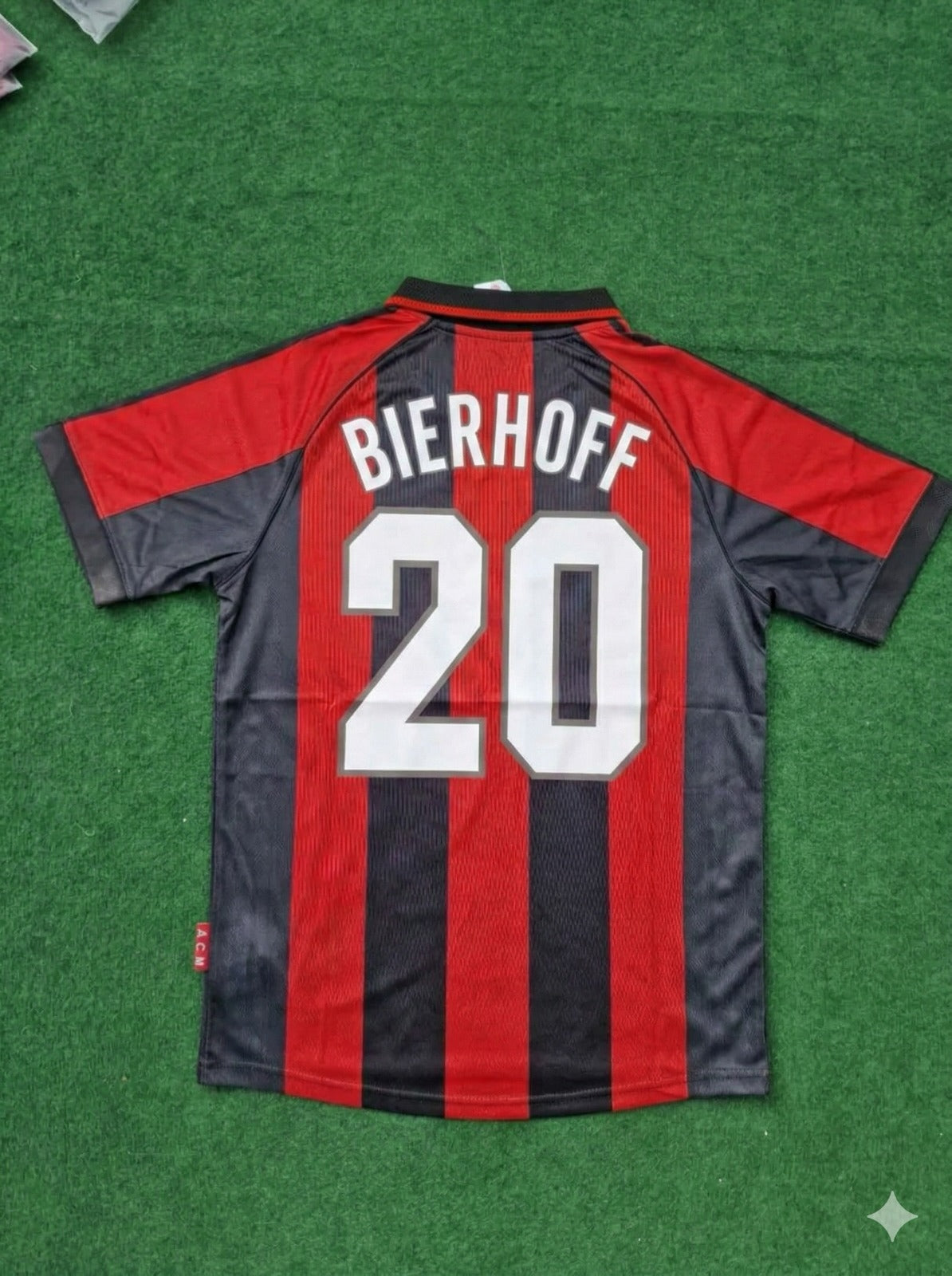 Oliver Bierhoff 20- AC Milan 1999 Retro Football Jersey Kit