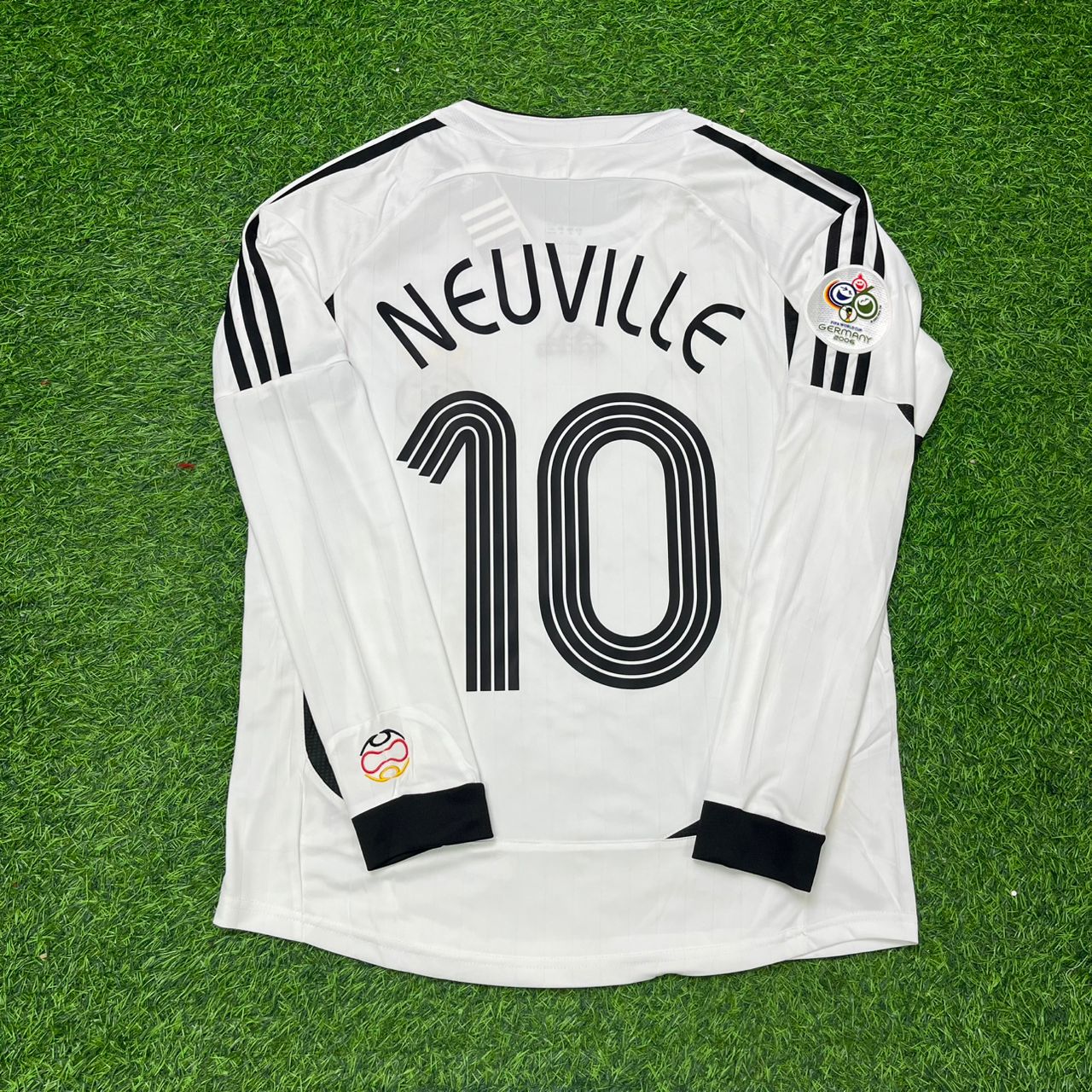 Germany World Cup 2006 Oliver Neuville Long Sleeve White Football Jersey