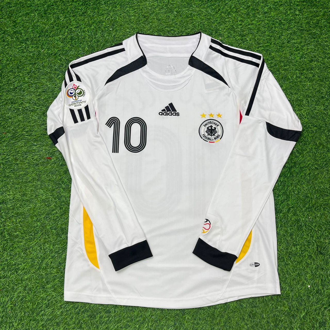 Germany World Cup 2006 Oliver Neuville Long Sleeve White Football Jersey