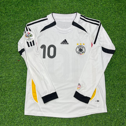 Germany World Cup 2006 Oliver Neuville Long Sleeve White Football Jersey