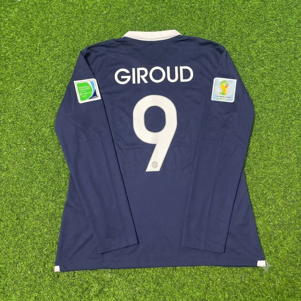 France World Cup 2014 Olivier Giroud #9 Long Sleeve Football Jersey